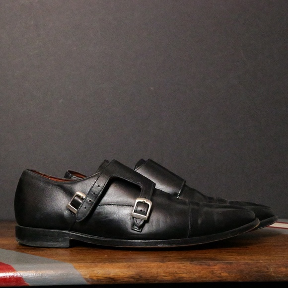 Allen Edmonds Black Double monk Strap size ten - Picture 1 of 8